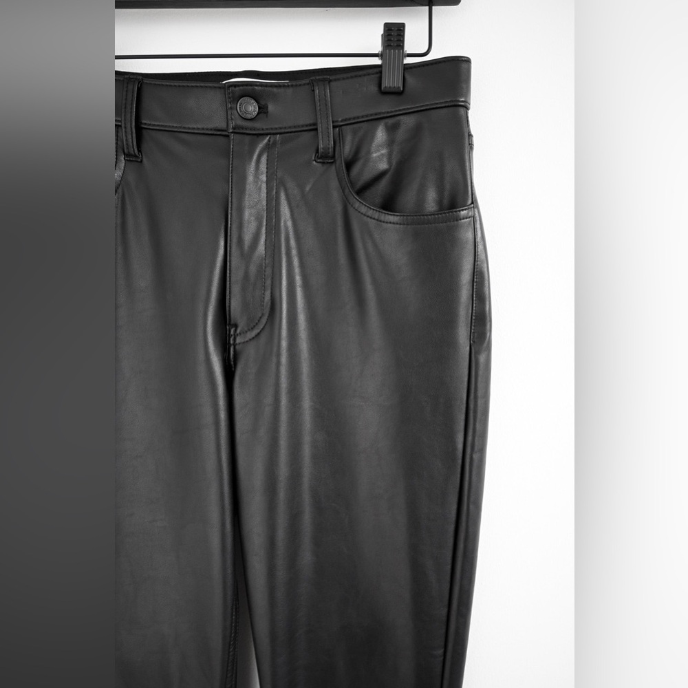 Abercrombie & Fitch “The skinny high rise” faux leather pants - Picture 4 of 8